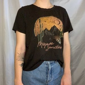 Graphic black tee